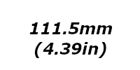 111.5mm (4.39in)