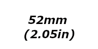 52mm (2.05in)