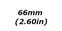 66mm (2.60in)