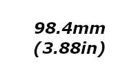 98.4mm (3.88in)
