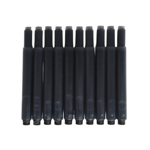 Pack of 10 Black Deluxe Ink Cartridges For Aurora Fountain Pens