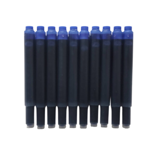 Pack of 10 Blue Deluxe Ink Cartridges For Beiluner Fountain Pens