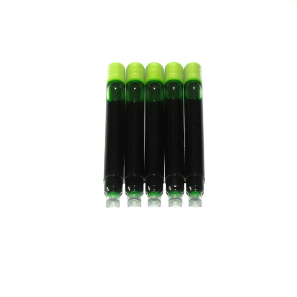 Pack of 10 Green Slim Ink Cartridges For Slim 5280 Fountain Pens
