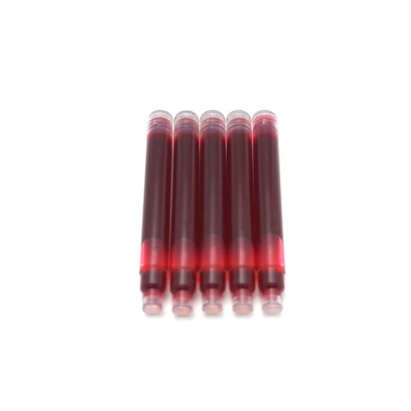 Pack of 10 Red Slim Ink Cartridges For Slim 5280 Fountain Pens